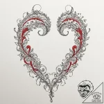 Tattoo sketch an ear with a small, elegant do… – tattoo sketch (№1753034059_0, 20.07.2025 17:54) — tattoovalue.net