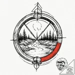 Tattoo sketch a “pause” symbol with a serene… – tattoo sketch (№1753034557_0, 20.07.2025 18:02) — tattoovalue.net