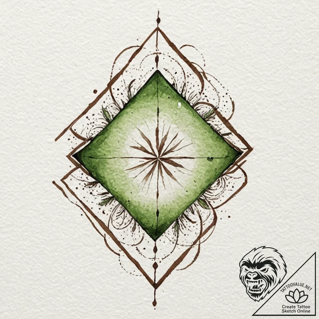 Tattoo sketch: abstract watercolor splashes o... - tattoo sketch (№1753034640_0, 20.07.2025 18:04) — tattoovalue.net