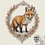 A linework tattoo of the fox that follows fle… – tattoo sketch (№1753037442_0, 20.07.2025 18:50) — tattoovalue.net