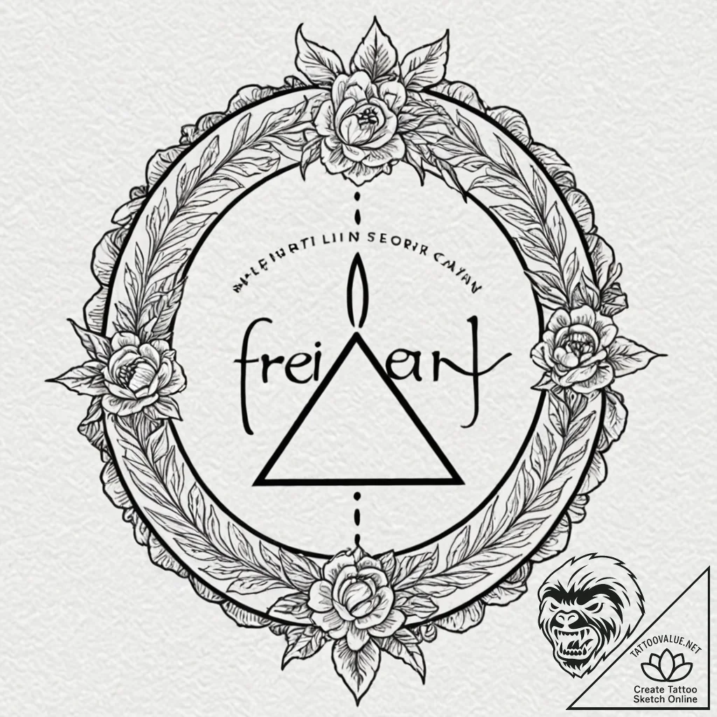 A linework design of the elvish script for "f... - tattoo sketch (№1753037525_0, 20.07.2025 18:52) — tattoovalue.net