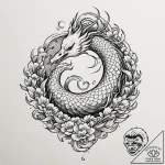 A neo-traditional tattoo of the main characte… – tattoo sketch (№1753039505_0, 20.07.2025 19:25) — tattoovalue.net