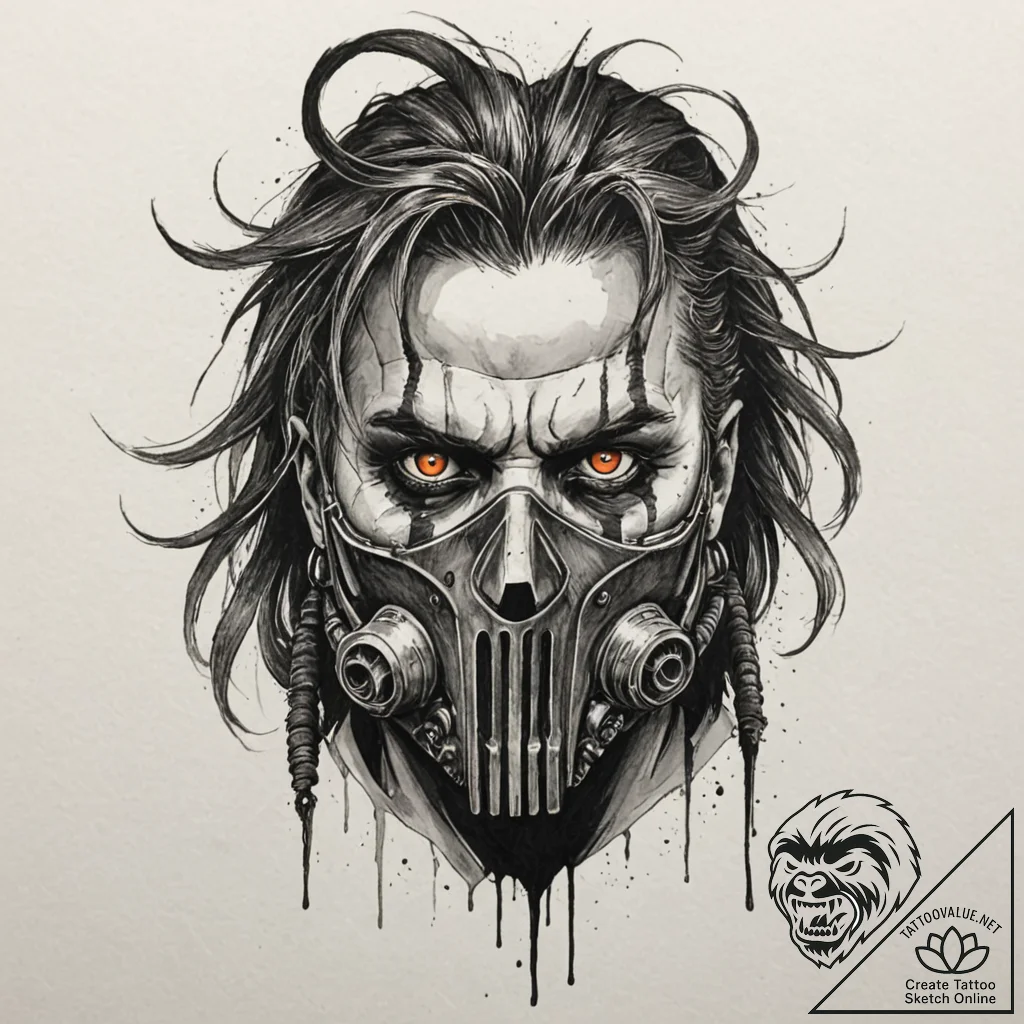 146. (mad max: fury road) trash polka tattoo... - tattoo sketch (№1753040165_0, 20.07.2025 19:36) — tattoovalue.net