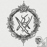 84. tattoo design: a minimalist “krada” rune,… – tattoo sketch (№1753040412_0, 20.07.2025 19:40) — tattoovalue.net