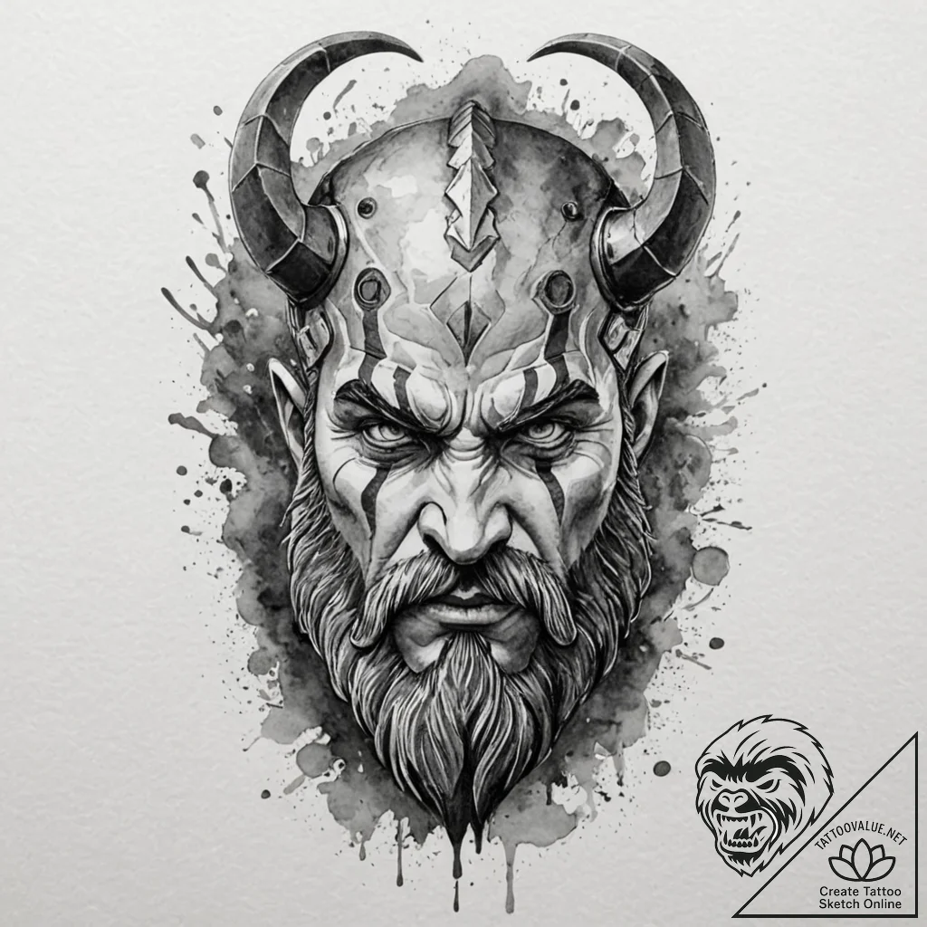 Tattoo design an abstract representation of a... - tattoo sketch (№1753042639_0, 20.07.2025 20:17) — tattoovalue.net