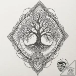 Tattoo design an abstract interpretation of “… – tattoo sketch (№1753043882_0, 20.07.2025 20:38) — tattoovalue.net