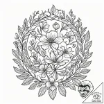 р“сђсѓрїрїр° 10: р¤р»рѕсђр° рё р¤р°сѓрѕр° (fl… – tattoo sketch (№1753045450_0, 20.07.2025 21:04) — tattoovalue.net