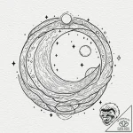 Tattoo sketch a small, elegant planet (e.g.,… – tattoo sketch (№1753046441_0, 20.07.2025 21:20) — tattoovalue.net