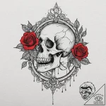 Tattoo sketch a sheet music segment that spel… – tattoo sketch (№1753046607_0, 20.07.2025 21:23) — tattoovalue.net