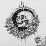 Tattoo design a single, powerful meteor strea… – tattoo sketch (№1753047515_0, 20.07.2025 21:38) — tattoovalue.net