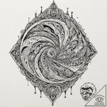 Tattoo sketch an abstract representation of f… – tattoo sketch (№1753047680_0, 20.07.2025 21:41) — tattoovalue.net