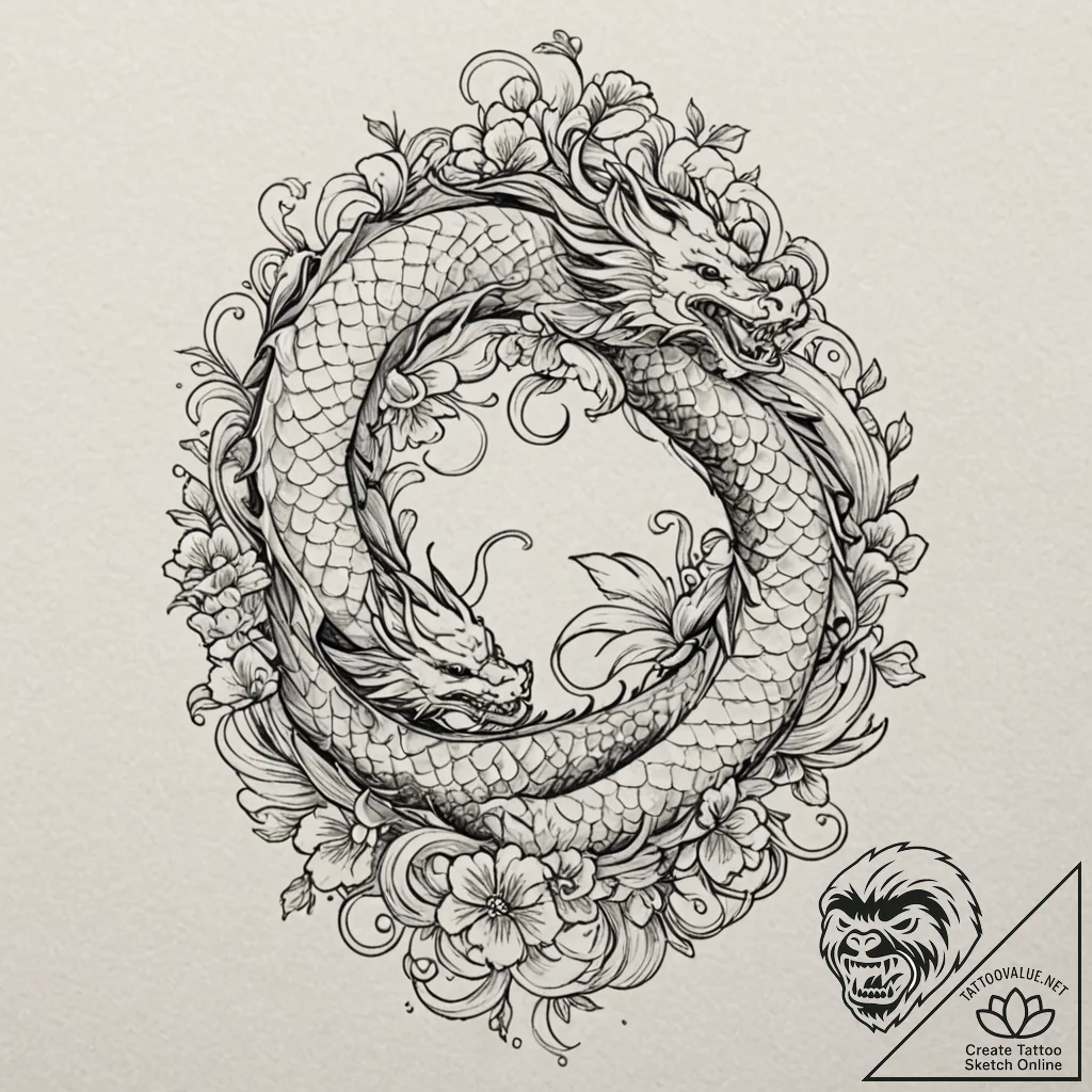 Tattoo design a delicate blend of colors form... - tattoo sketch (№1753048339_0, 20.07.2025 21:52) — tattoovalue.net
