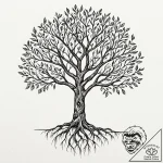 Tattoo sketch a stylized “tree of life” with… – tattoo sketch (№1753048587_0, 20.07.2025 21:56) — tattoovalue.net