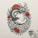 A sketch of the travelling garden gnome from… – tattoo sketch (№1753049000_0, 20.07.2025 22:03) — tattoovalue.net