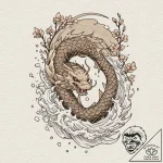 Amazon, concept art for tattoo, sepia tone sk… – tattoo sketch (№1753049248_0, 20.07.2025 22:07) — tattoovalue.net