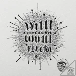 Tattoo sketch “i will” text for leo, with a b… – tattoo sketch (№1753049331_0, 20.07.2025 22:08) — tattoovalue.net