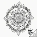 A neo-traditional tattoo of the serenity ship… – tattoo sketch (№1753050980_0, 20.07.2025 22:36) — tattoovalue.net