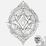 58. tattoo sketch: “mir” rune subtly incorpor… – tattoo sketch (№1753053043_0, 20.07.2025 23:10) — tattoovalue.net