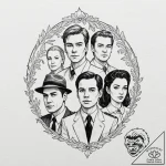 A neo-traditional portrait of the main charac… – tattoo sketch (№1753055687_0, 20.07.2025 23:54) — tattoovalue.net