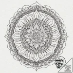 Mother of god, artistic tattoo sketch, sepia… – tattoo sketch (№1753056264_0, 21.07.2025 00:04) — tattoovalue.net