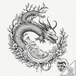 A shot of a mountain biker navigating a narro… – tattoo sketch (№1753056429_0, 21.07.2025 00:07) — tattoovalue.net