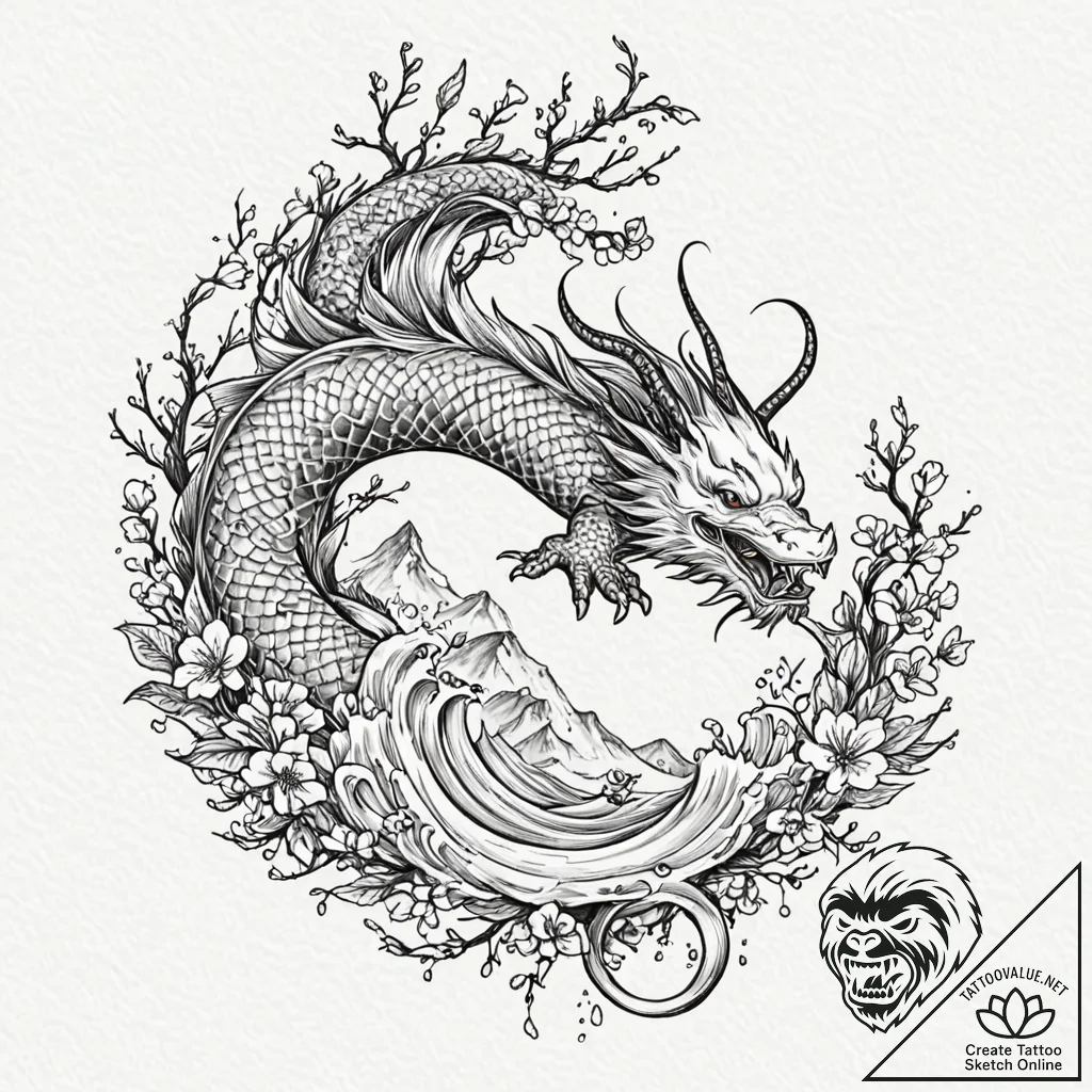 A shot of a mountain biker navigating a narro... - tattoo sketch (№1753056429_0, 21.07.2025 00:07) — tattoovalue.net