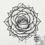 Tattoo design an abstract black hole from whi… – tattoo sketch (№1753056594_0, 21.07.2025 00:09) — tattoovalue.net