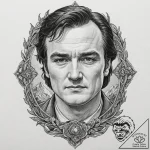 квентин тарантино (quentin tarantino universe… – tattoo sketch (№1753057257_0, 21.07.2025 00:20) — tattoovalue.net