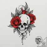 Tattoo design a single feather falling, symbo… – tattoo sketch (№1753057339_0, 21.07.2025 00:22) — tattoovalue.net