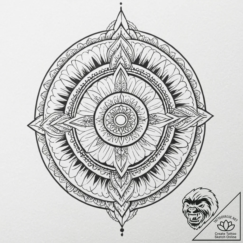 Tattoo design an abstract interpretation of a... - tattoo sketch (№1753058244_0, 21.07.2025 00:37) — tattoovalue.net