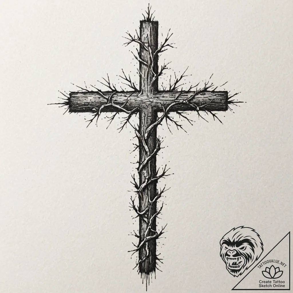Tattoo sketch cracked earth or concrete, with... - tattoo sketch (№1753059978_0, 21.07.2025 01:06) — tattoovalue.net