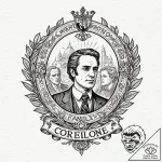 A neo-traditional tattoo of the corleone fami… – tattoo sketch (№1753060224_0, 21.07.2025 01:10) — tattoovalue.net