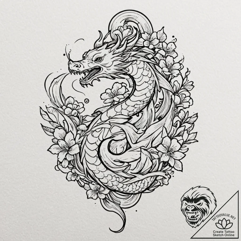 Tattoo design a subtle tribute ribbon integra... - tattoo sketch (№1753060803_0, 21.07.2025 01:20) — tattoovalue.net