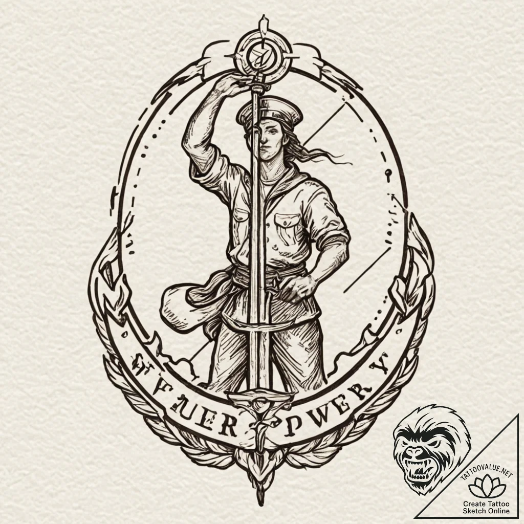р сѓрѕр° рўрёр»р° (strength, power, victory),... - tattoo sketch (№1753060966_0, 21.07.2025 01:22) — tattoovalue.net
