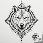 Tattoo sketch: a fierce animal (e.g., wolf or… – tattoo sketch (№1753062863_0, 21.07.2025 01:54) — tattoovalue.net