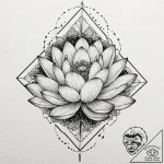 Tattoo sketch a lotus flower pushing through… – tattoo sketch (№1753064428_0, 21.07.2025 02:20) — tattoovalue.net