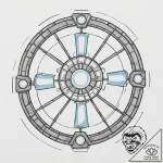 A neo-traditional tattoo of iron man’s arc re… – tattoo sketch (№1753066981_0, 21.07.2025 03:03) — tattoovalue.net