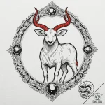 Tattoo sketch a neo-traditional zodiac animal… – tattoo sketch (№1753067823_0, 21.07.2025 03:17) — tattoovalue.net