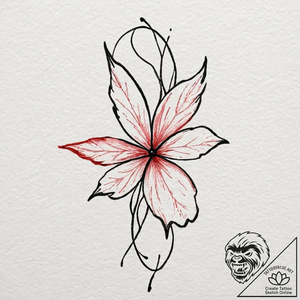 Tattoo design an ethereal glow effect created... - tattoo sketch (№1753068730_0, 21.07.2025 03:32) — tattoovalue.net
