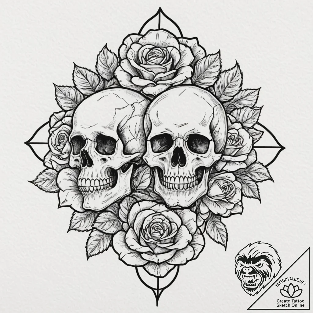 Abstract & conceptual (grounded in realism),... - tattoo sketch (№1753069390_0, 21.07.2025 03:43) — tattoovalue.net
