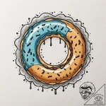 Tattoo sketch ‘donut’ on one, ‘coffee’ on the… – tattoo sketch (№1753071123_0, 21.07.2025 04:12) — tattoovalue.net