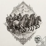 Tattoo sketch: a powerful image of dazhbog’s… – tattoo sketch (№1753074174_0, 21.07.2025 05:02) — tattoovalue.net