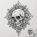 A person carving a wooden sculpture., tattoo… – tattoo sketch (№1753075336_0, 21.07.2025 05:22) — tattoovalue.net