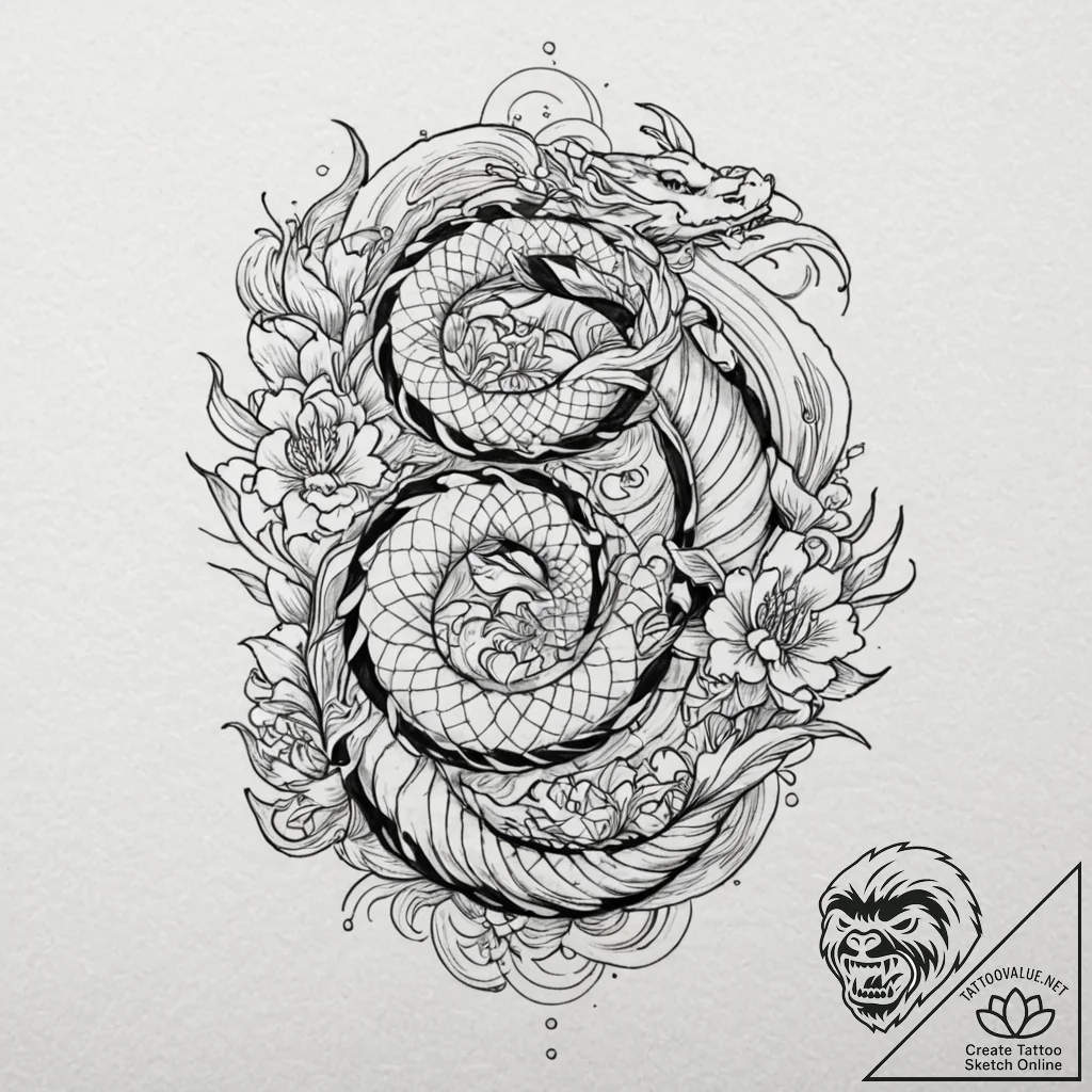 Tattoo design a subtle line accentuating the... - tattoo sketch (№1753075584_0, 21.07.2025 05:26) — tattoovalue.net
