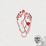 A watercolor sketch of the “foot massage” mon… – tattoo sketch (№1753078062_0, 21.07.2025 06:07) — tattoovalue.net