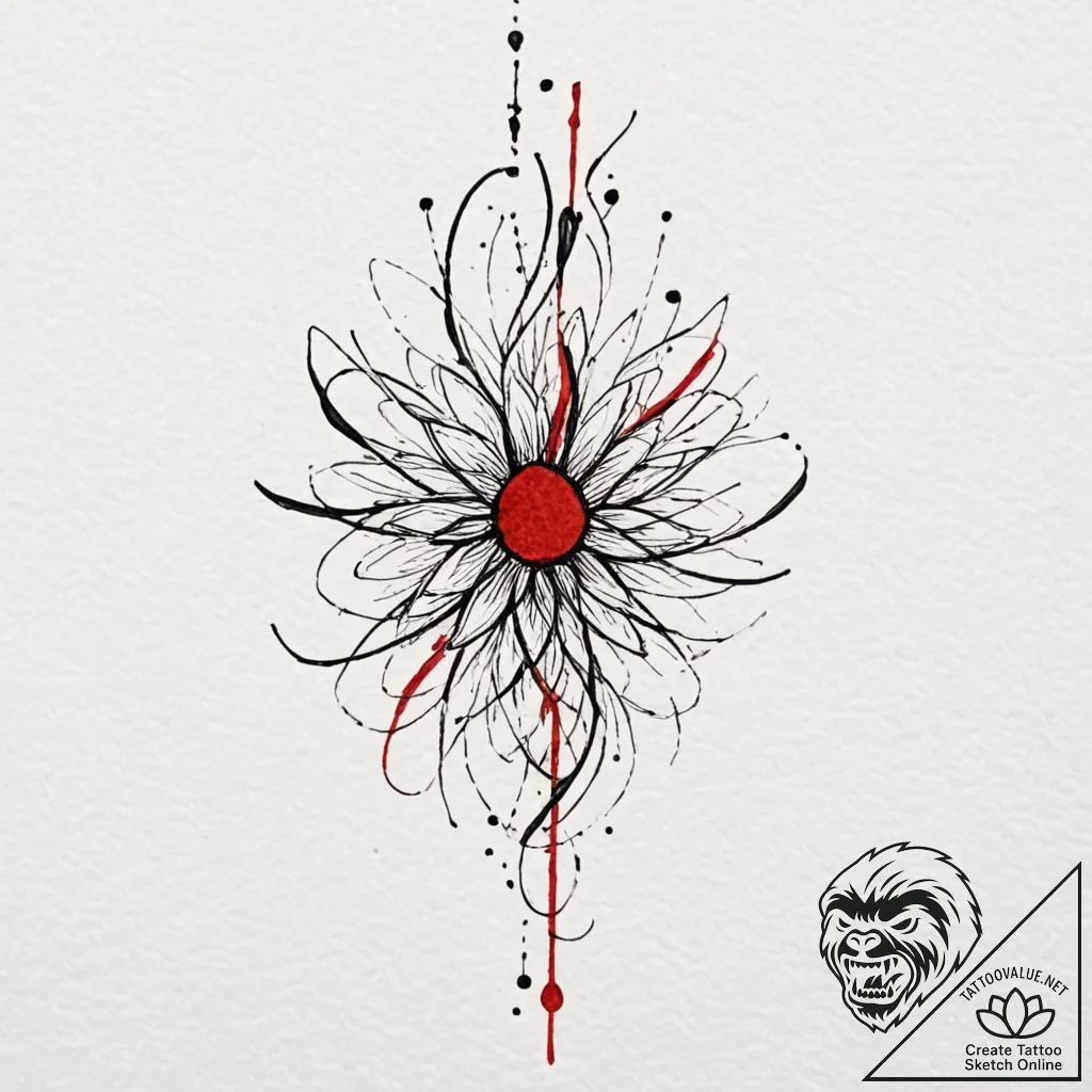 Tattoo sketch an abstract representation of r... - tattoo sketch (№1753078144_0, 21.07.2025 06:09) — tattoovalue.net