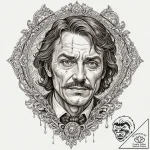 A neo-traditional tattoo of the “captain howd… – tattoo sketch (№1753078308_0, 21.07.2025 06:11) — tattoovalue.net