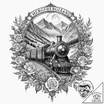 A watercolor sketch of the hogwarts express o… – tattoo sketch (№1753079213_0, 21.07.2025 06:26) — tattoovalue.net