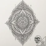 Tattoo sketch an abstract representation of a… – tattoo sketch (№1753080942_0, 21.07.2025 06:55) — tattoovalue.net