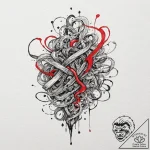 Tattoo sketch an abstract representation of g… – tattoo sketch (№1753082753_0, 21.07.2025 07:25) — tattoovalue.net